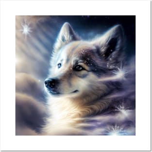 Tamaskan Wolfdog Angel Posters and Art